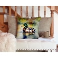 thumbnail image 3 of Mallard Throw Pillow 14 in x 14 in, 3 of 5
