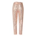 thumbnail image 4 of Pantalones senderismo Mujer Gibobby bombachos elásticos de cintura alta informales brillantes con lentejuelas Rosa S, 4 of 5