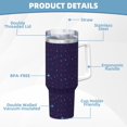 thumbnail image 5 of Logiee Mathematical Symbols Print 40OZ Ice Bully Cup with Handle and Straw, Double Wall Stainless Steel Tumbler,Travel Coffee Cup with Lid, Summer Insulation and Cooling Cup, 5 of 8