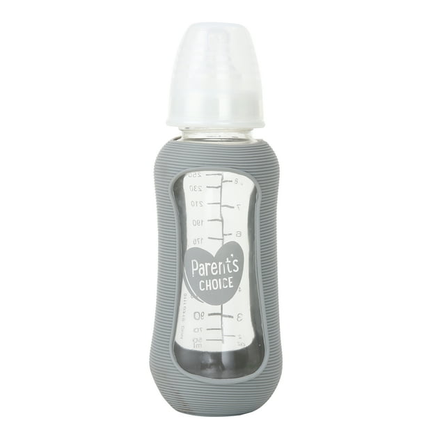 Parent's Choice 3pack Glass 9oz Baby Bottles with Silicone Sleeve