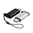thumbnail image 3 of Adaptador USB-C a Micro USB, paquete de 2 USB tipo C hembra a Micro USB macho convertidor USB C compatible con carga y sincronización de datos, 3 of 5