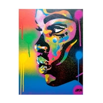 Trademark Fine Art 'Kiss Series 2 Rainbow' Canvas Art by Abstract Graffiti