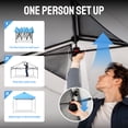 thumbnail image 6 of CROWN SHADES 10x10 Pop Up Canopy Patented Center Lock One Push Instant Outdoor Canopy Tent Sky Blue, 6 of 10
