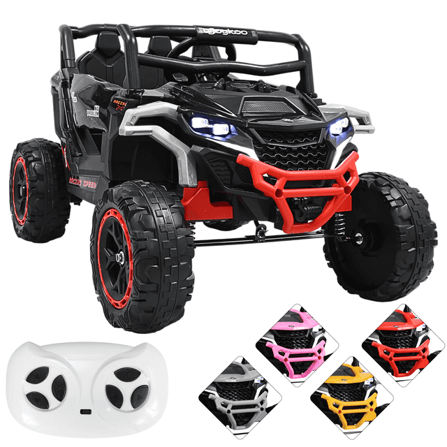 Montable Electrico Speed para Niños Control Remoto Luces Led y Sonido Bluetooth 12v - Negro.