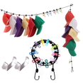 thumbnail image 1 of Tignapoo Portable Clothesline with Anti-Slip Buckles - 1.8m Black Rope with Cap Clips for Travel & Camping, 1 of 6