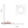 thumbnail image 4 of ANGARA Natural Channel Set Half Eternity Ruby Wedding Ring in 14K White Gold for Women (Size-2.1mm) | July Birthstone Jewelry for Her | Natural Ruby Rings, 4 of 9