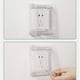 thumbnail image 1 of El caso de protección del zócalo del interruptor de pared cubre el hogar transparente impermeable rectangular, 1 of 5