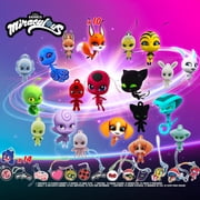 Miraculous Ladybug Advent Kwami Calendar with Miniature Flocked Kwamis and Seasonal Charms, for Christmas with Hooks and Ribbons, Wyncor