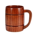 thumbnail image 3 of Light Weight With Handle, Wooden Cup Wine Mug  , For Restaurant Home, 3 of 8