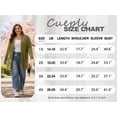 thumbnail image 5 of Cueply Women's Plus Size Open Front Cardigan Long Sleeve Ribbed Knit Lightweight Sweater Casual Outerwear with Pockets 1X-4X, 5 of 7