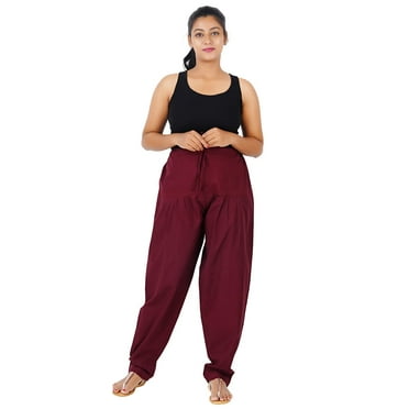 Indian Traditional Wear Women's Cotton Green Salwar Pant Patiala Salwar