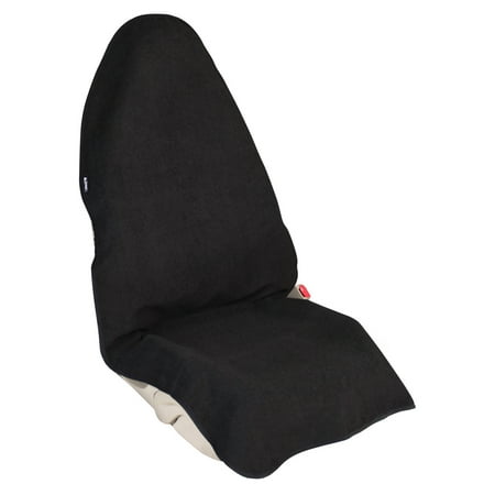 Logo Car Seat Towel - Leader Accessories 100% Waterproof Sweat Towel One Front Bucket Seat Cover Anti-slip Backing for Cars Truck SUV Machine Washable Great for Athletes, Running, Swimming, Boxing, Workout, Hiking