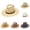 Beige, variant on Sun Hats For Adult, Summer Outdoor Sun Protection Hat, Plaid Straw Western Cowboy Wide Brim Fishing Beach Travel Cap