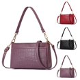 thumbnail image 4 of Faux Leather Shoulder Handbag Adjustable Strap Casual Handbag Work Shoulder Bag, 4 of 9