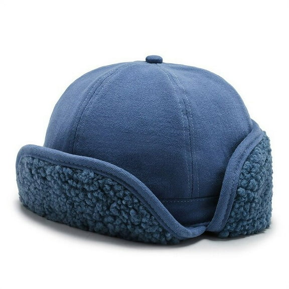 SikaFu New Fashion Autumn Winter Hat Men Women Berber Fleece Earflap Cap Thick Warm Russian Hat Male Female Winter Bomber Hat