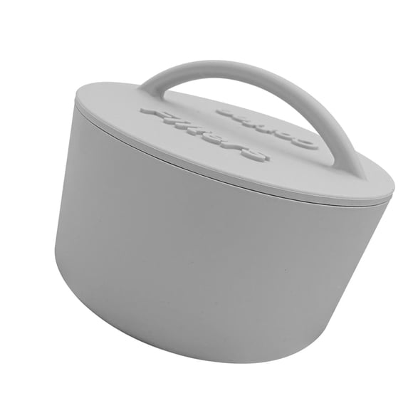 Organizador de papel para porta café de silicona, funcional para la decoración del hogar en la encimera. Gris