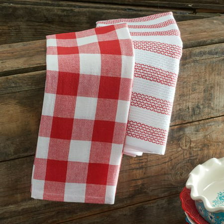 Pioneer Woman Checked Kitchen Towels