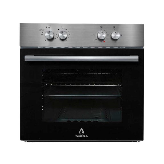 Horno empotrable Supra para gas de 60L en acero inoxidable SUPRA Horno Supra empotrable de 60l para uso de gas lp o natural