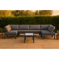 thumbnail image 2 of Meridian Furniture Nizuc Grey Outdoor Patio Modular Sectional, 2 of 8