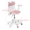 thumbnail image 6 of Queroig Kids Desk Chair, Ergonomic Swivel Study Chair with Armrest Footrest, Adjustable Seat Height Computer Chair for Children Boys Girls Students, 6 of 8