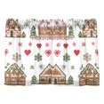 thumbnail image 7 of Yayeee Kitchen Curtains Tier Pair Light Filtering 27"x36" Rod Pocket Short Cafe Window Panel, Brown Nordic Christmas, 7 of 7