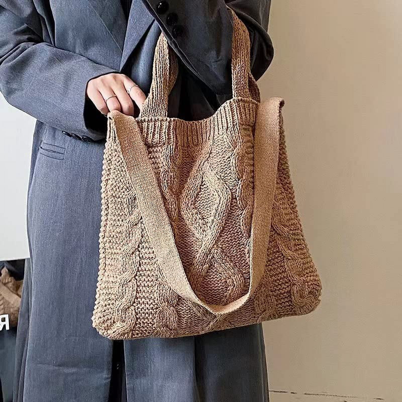 Kukuzhu Bag Tote Bag Aesthetic Accessories Crossbody Bag Crochet Tote Bag School Tote Bag