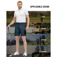 thumbnail image 4 of Mens Golf Hybrid Shorts 7 Inch Dress Stretch Hiking Flat Front Quick Dry Lightweight Board Casual Shorts with Pockets, 4 of 5