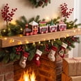 thumbnail image 5 of Christmas Wooden Train Set, Four-Section Mini Train Set Christmas Decorations, Christmas Toys Under Xmas Tree for Party Favor Home Decor, 5 of 6