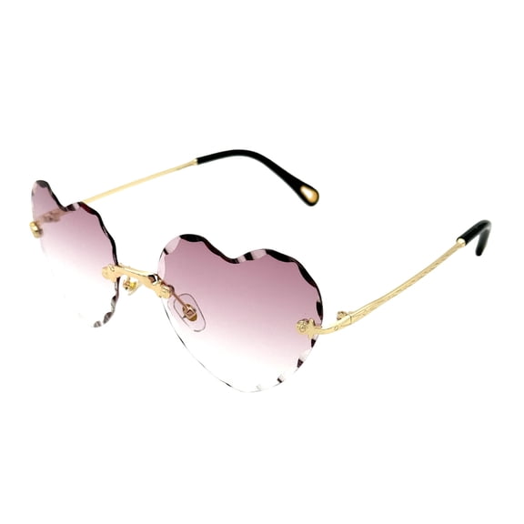 Flu Medicine Ladies' Frameless Heart Shaped Sunglasses Fashionable Heart Shaped Glasses Cute Heart Shaped Sunglasses Last Minute