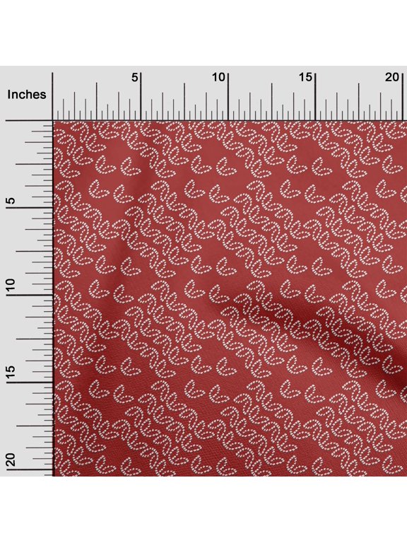Georgette Viscose Red Fabric Leaves Bandhani Diy Clothing Quilting Fabric Print Fabric By Yard 42 Inch Wide