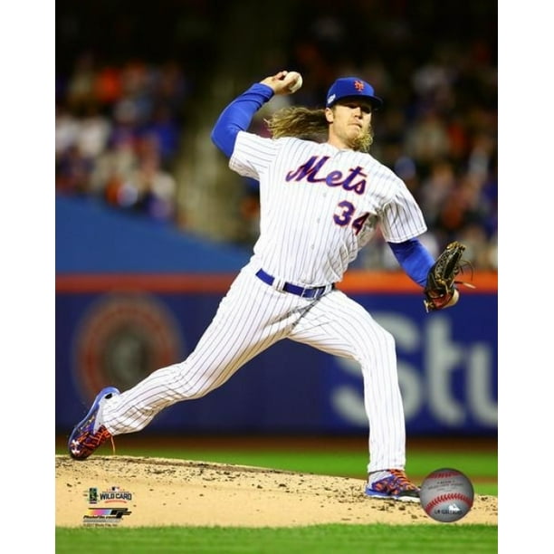 Noah Syndergaard 16 National League Wild Card Game Action Photo Print 16 X Walmart Com Walmart Com
