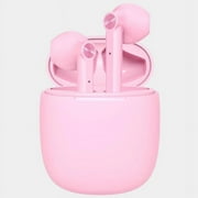 TWS Bluetooth Earphones True Wireless Stereo Earbuds w Mic Pink J7G for LG K22, Q70, K51 K40 K8X, Velvet, Wing, V60 ThinQ 5G, V50 ThinQ 5G, V40 ThinQ, V35 ThinQ, Tribute Monarch, G8X ThinQ