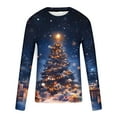 thumbnail image 4 of Stamzod Christmas Shirts for Men Fashion Men's Long Sleeve Tee Shirts Crewneck Casual Printed T-Shirt Top Plus Size Men Clothing on Clearance, 4 of 5