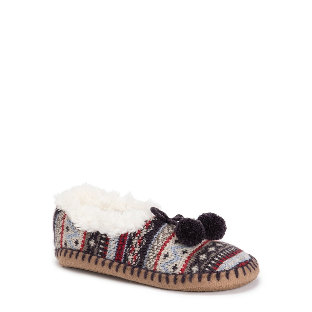 muk luks pom ballerina slippers