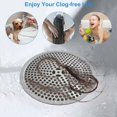 thumbnail image 5 of Qucyy Shower Drain Filter, Stainless Steel Shower Grid, Grey,, 5 of 5