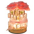 thumbnail image 1 of Lámpara LED de ramo de rosas artificiales, luz nocturna de flores rosas, decoración del dormitorio del hogar, 1 of 9