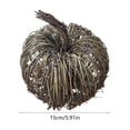 thumbnail image 3 of sruoe Woven Grapevine Pumpkin Ornament, Outdoor Halloween Decor, Vintage Halloween Decor, Halloween Party Decor, Halloween Yard Decor for Wooden Table Mantel Shelf, 3 of 6