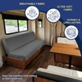 thumbnail image 5 of Qpednta 2-Piece Dark Gray RV Couch Covers Washable RV Sofa Bed Covers Super Stretch Elastic, Slipcovers for Jackknife Camper Couch, for Rvs and Home Living Rooms, Machine Washable, 5 of 7