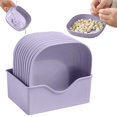 thumbnail image 2 of MVRLSH Clearance! Square Bowl Wheat Pasta Bowl Lightweight Bowl Snack Soup Dessert Rice Plate Plate With Base 10PC, 2 of 8