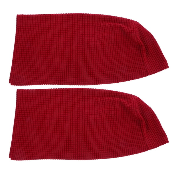 Cubiertas de Reposabrazos Estiramiento 2Pcs Spandex Cubre Sillas de Sofá Sofá Sillón Protector Protector para Sillas Sofá Sillón Reclinable Clarete
