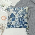 thumbnail image 2 of PRATYUS Navy Blue Pillow Covers Chinoiserie Floral Throw Pillow Covers Outdoor Decoration,Vintage Flower Decor Pillowcase Farmhouse Decorative Cushion Case for Home Sofa Couch 18x18in, 2 of 5