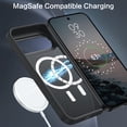 thumbnail image 3 of DOMAVER Google Pixel 10 Pro XL Case 6.8", Magnetic MagSafe Compatible, Slim Shockproof Protective Cover, Translucent Matte, Black, 3 of 9