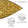 thumbnail image 3 of Pofeuu Gold Glitter Print Double-sided plush pillowcase Square Throw Pillow Covers Pillows Cover for Living Room Bedroom Sofa Couch Cushion Cover（No pillow core）-12"x12", 3 of 7