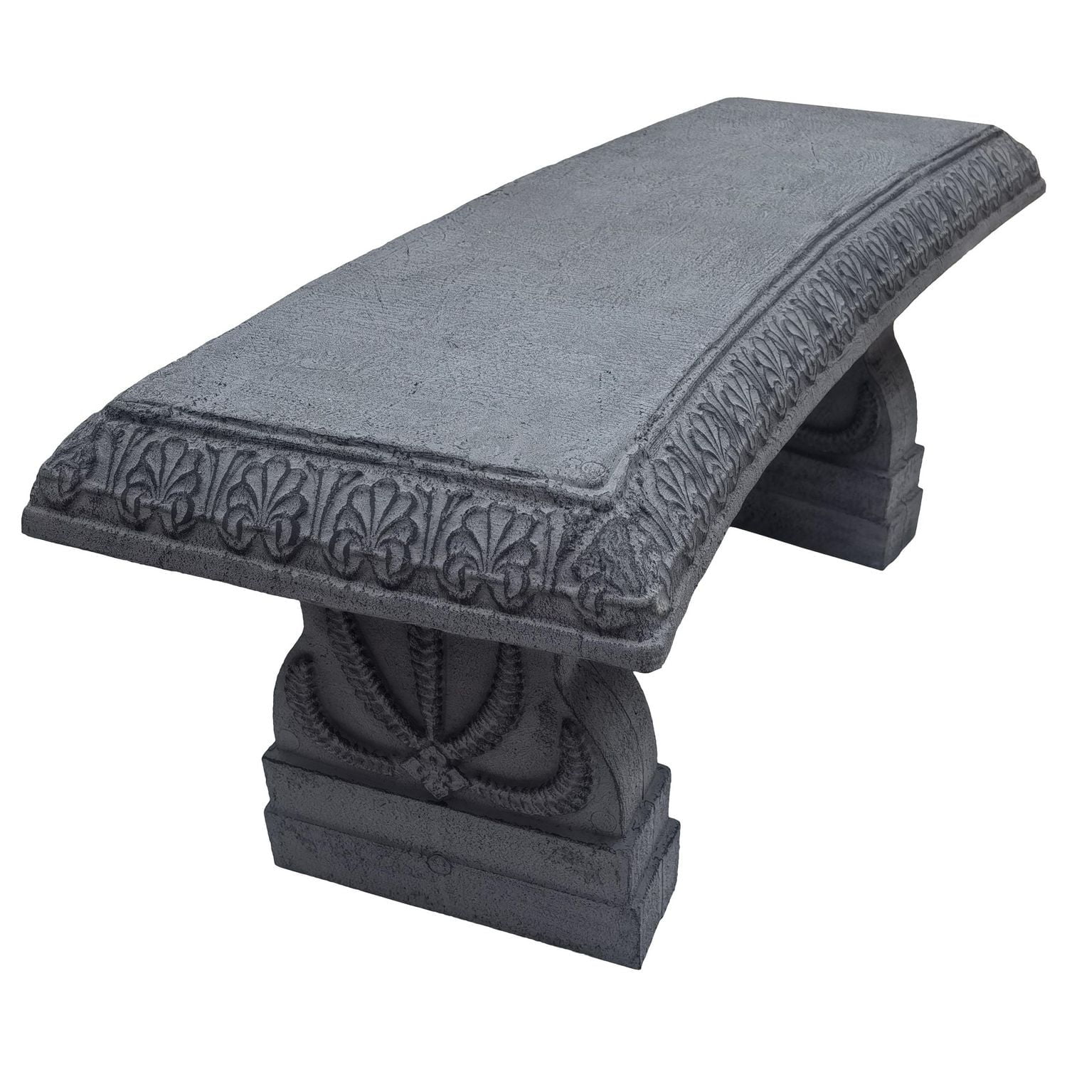 Angelo Décor MenzoMix Banc de jardin Serra de 100 cm (ciment foncé)