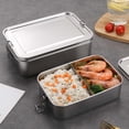 thumbnail image 4 of Necvior Leakproof Stainless Steel Lunch Container Bentos Box Lunch Box Leakproof Bentos Container for Travel Work and School, 4 of 21