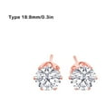 thumbnail image 3 of Minnieouse 1 par de pendientes elegantes de acero inoxidable, estrella romántica en forma de gota para el oído, pendientes clásicos a prueba de Type3 NO3, 3 of 6