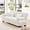 White, variant on Gewnee White Chenille Cloud Couch 2 Seater Sofa for Living Room, Chenille 2 - Seat sofa with 2 Lumbar pillows and 2 throw pillows,