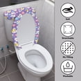 thumbnail image 3 of HELLHERO Multiple Bunny Faces with Bows Toilet Lid Seat Cover of 2 Piece Elastic Edge Toilet Seat Covers Set Easy to Install Gift, 3 of 7