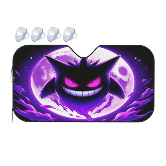 Gengar Car Windshield Sun Shade Sunshade for Car Window Car Sun Shade Windshield for Front Window Summer Sunshade for Car Window Shades S