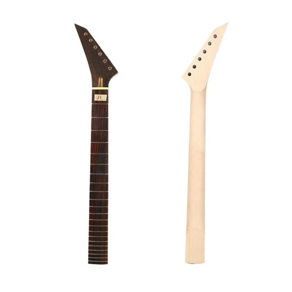 Maple Electric Guitar Neck 22 Fret 25.5 inch Rosewood Reversed Head DIY necks